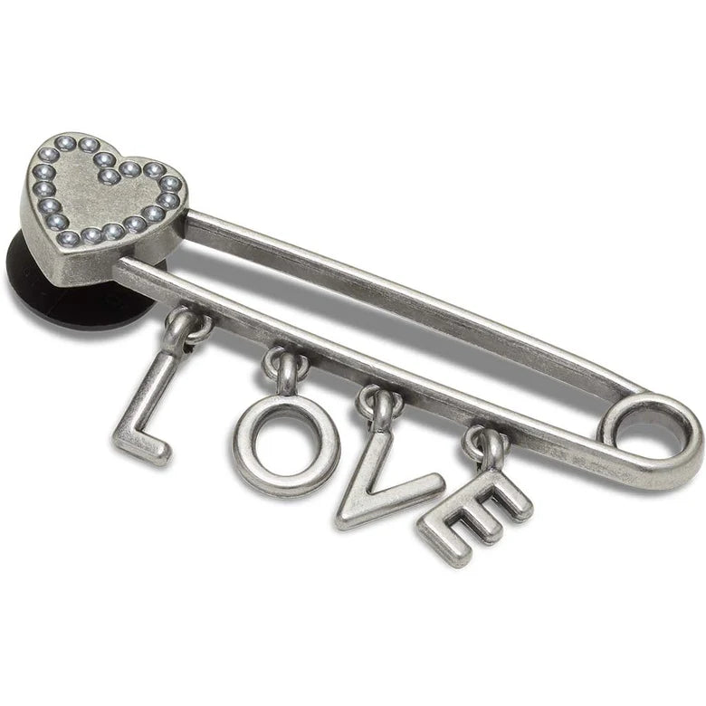 Jibbitz™ Safety Pin LOVE