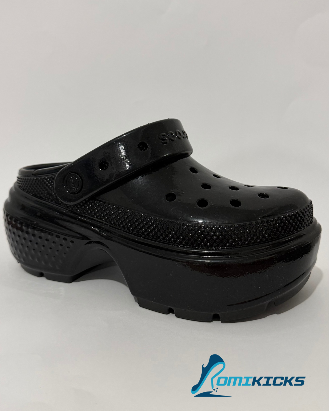 Stomp Clog Negro Charol