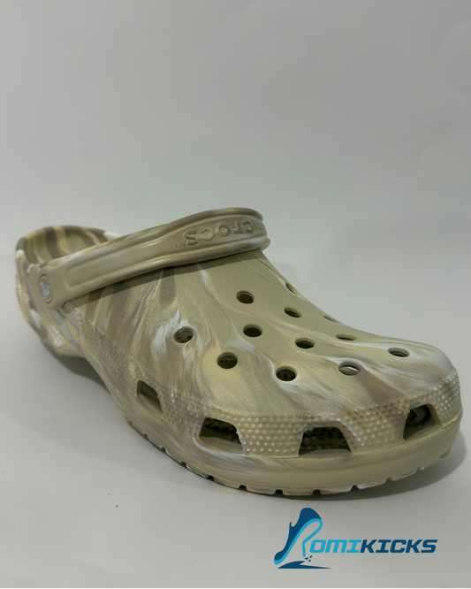 Classic Clog Marbled Bone