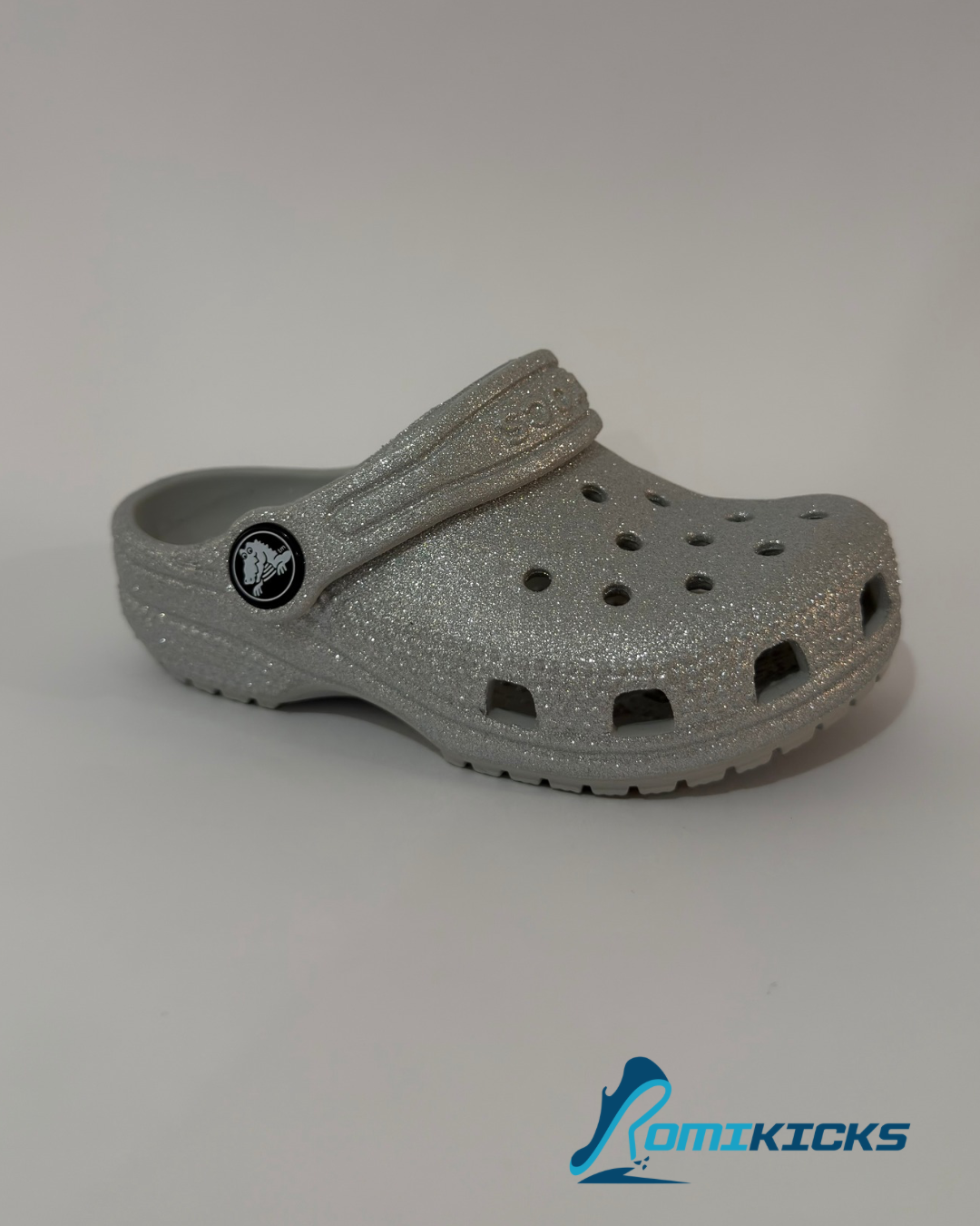 Classic Clog Silver Glitter