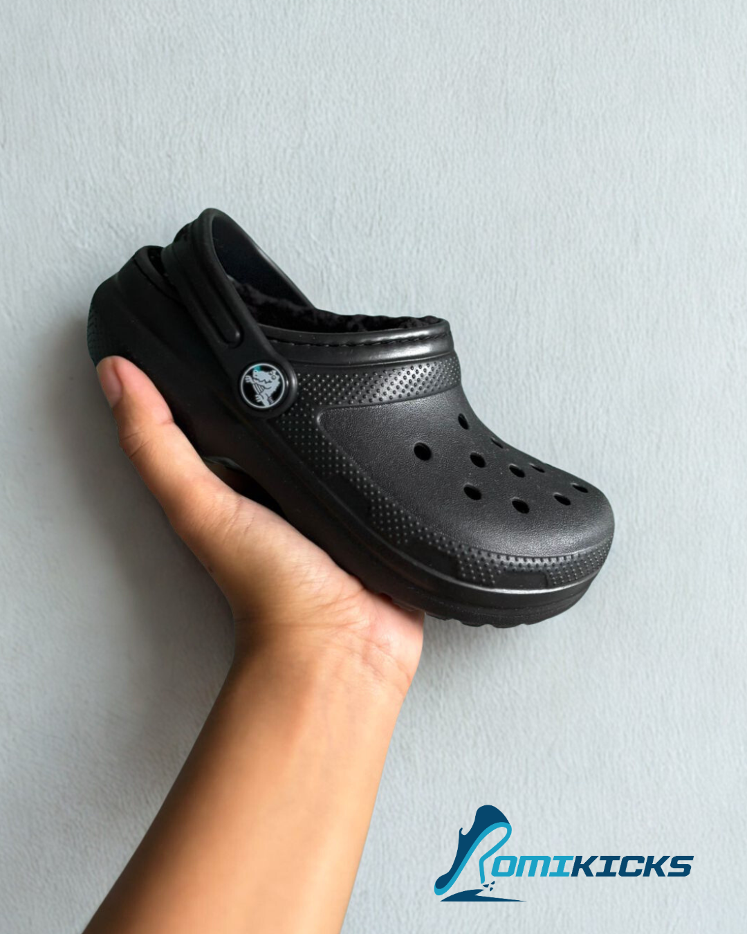 Classic Lined Clog Negro