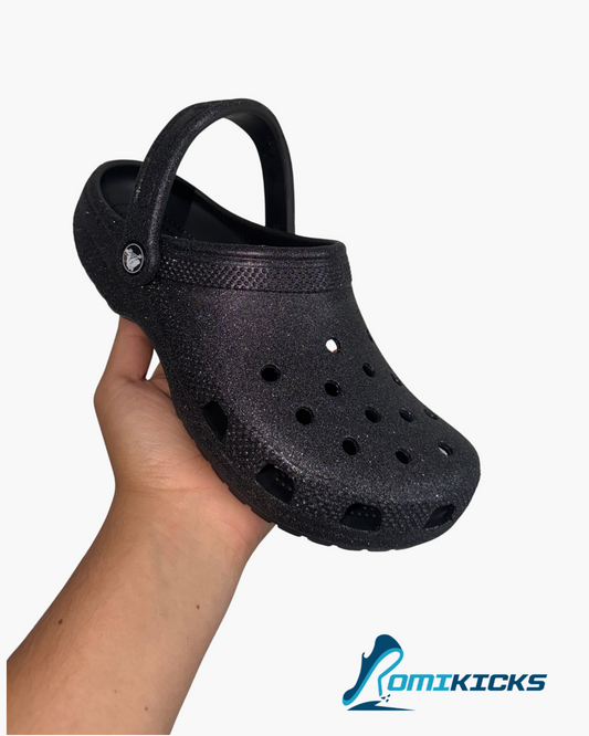Classic Glitter Black Clog