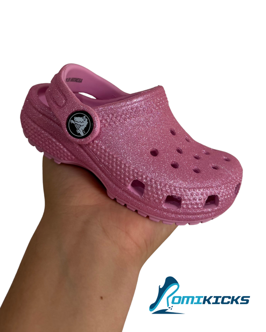 Classic Clog Glitter Rosa