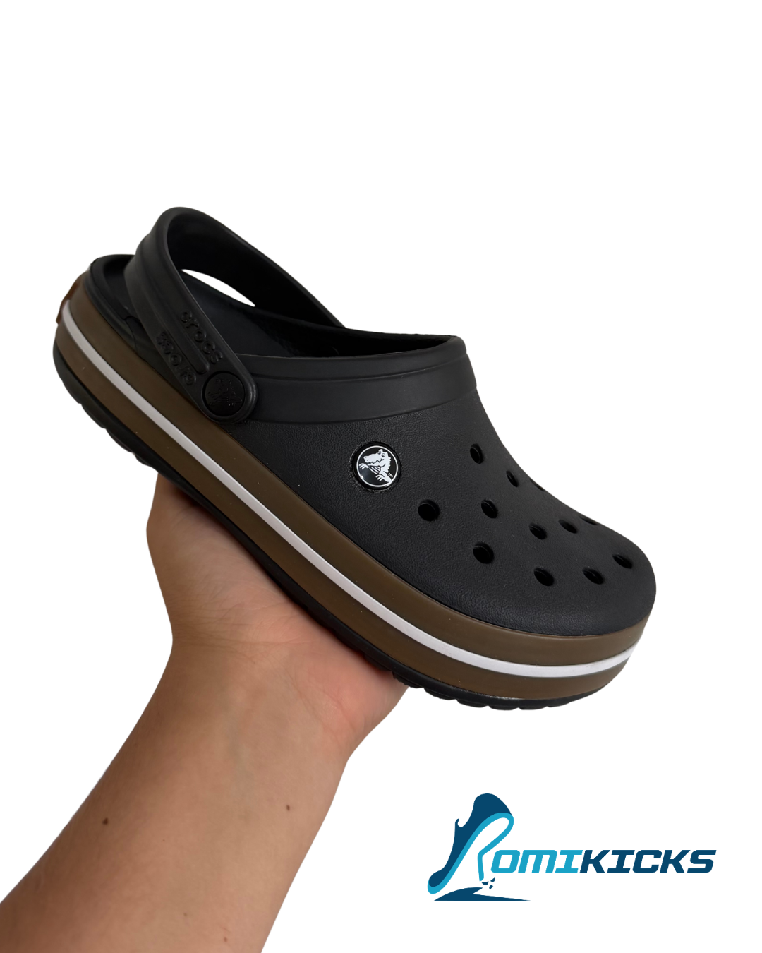 Crocband Negro / Cafe